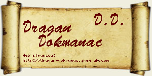 Dragan Dokmanac vizit kartica